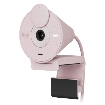 Лот: 25666066. Фото: 1. Веб-камера Logitech Brio 300 Rose. Веб-камеры