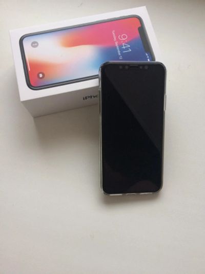 Лот: 10882556. Фото: 1. iPhone X 64 gb black. Смартфоны