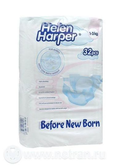 Лот: 7277766. Фото: 1. подгузники helen harper для недоношенных... Детская гигиена
