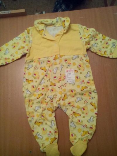 Лот: 8188751. Фото: 1. Комбинезон с начесом, рост 74... Ползунки, распашонки, слипы