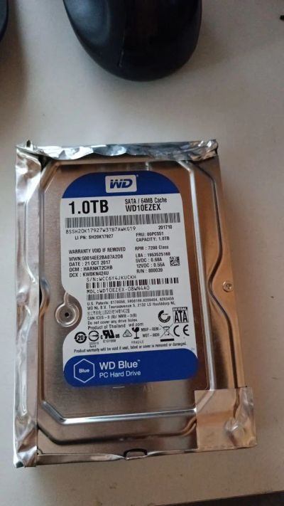 Лот: 21725533. Фото: 1. Жёсткий диск 1тб wd blue 7200... Жёсткие диски (HDD)