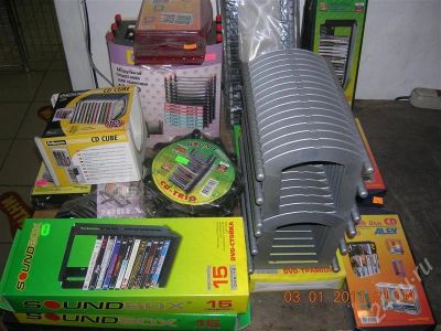 Лот: 700338. Фото: 1. Подставки под CD/DVD (новые) 18шт... Другое (компьютеры, оргтехника, канцтовары)