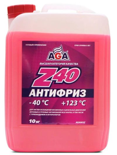 Лот: 16773758. Фото: 1. Антифриз AGA красный G12+ 10кг. Средства по уходу