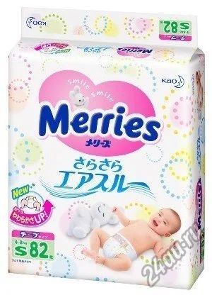 Лот: 5242776. Фото: 1. Подгузники Merries для детей размер... Детская гигиена