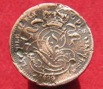 Лот: 15806418. Фото: 1. Бельгия 1 сантим, 1899г. Остальные страны