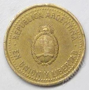 Лот: 1098764. Фото: 1. Аргентина. 10 сентаво 1992г... Америка
