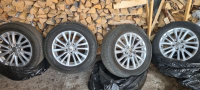 Лот: 18928520. Фото: 1. Диски литые с летней резиной Toyota... Шины на дисках