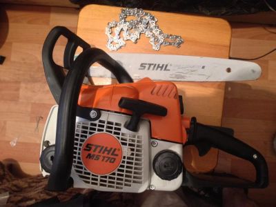 Лот: 8869615. Фото: 1. Stihl MS 170 шина 35см. Бензо-, мотоинструмент