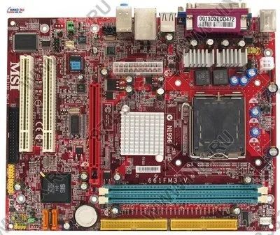 Лот: 64982. Фото: 1. Материнская плата MSI 661FM3-V... Материнские платы