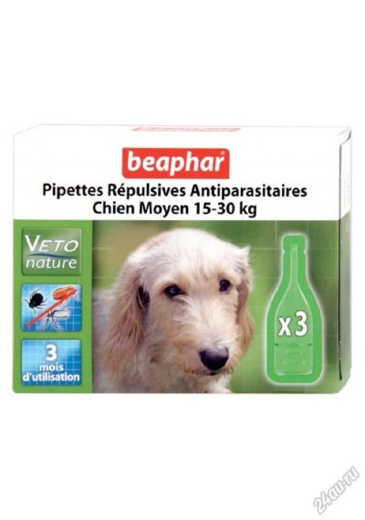 Лот: 5670502. Фото: 1. Капли Beaphar Pipettes Repulsives... Косметика для животных