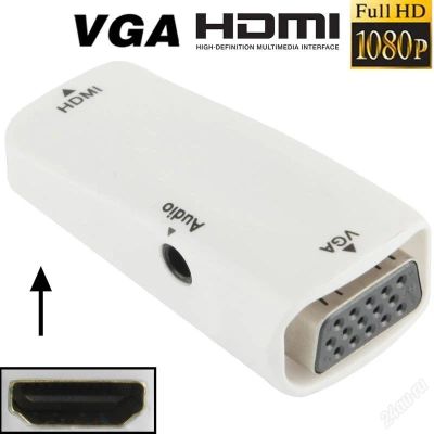 Лот: 9455560. Фото: 1. HDMI2VGA + Audio HDMI to VGA видео... Шлейфы, кабели, переходники