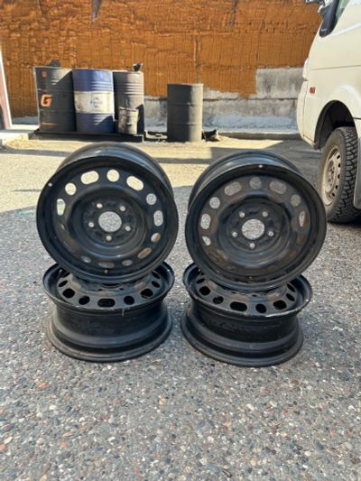 Лот: 25855547. Фото: 1. Штампованные диски Mazda 6×R15... Диски