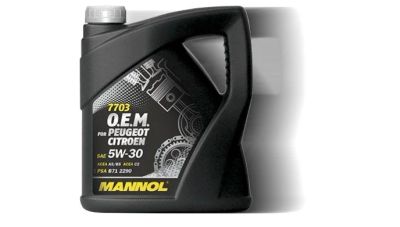 Лот: 14493337. Фото: 1. Mannol 7703 O.E.M. 5W-30 4 л. Масла, жидкости