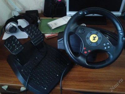 Лот: 2875122. Фото: 1. Игровой руль Ferrari GT Experience... Игровые приставки, консоли