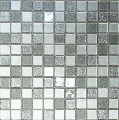 Лот: 5049581. Фото: 1. Мозаика стеклянная Shine Silver. Кафель, гранит, интерьерный камень