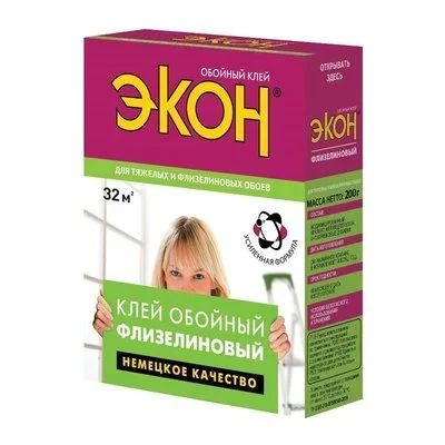 Лот: 12930106. Фото: 1. Клей обойный &quot; Экон Флизелиновый... Клеи, герметики, пена монтажная, клейкие ленты