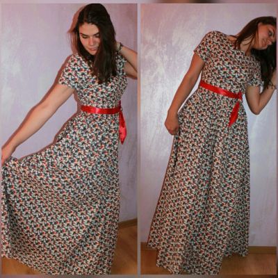 Лот: 7981895. Фото: 1. Платье длинное 48. Платья