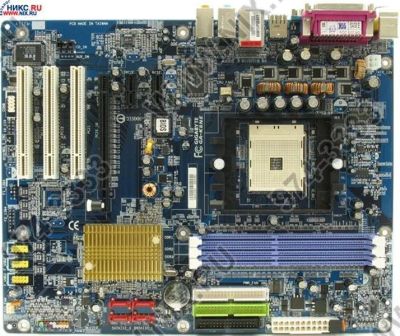 Лот: 741203. Фото: 1. Матеинская плата GIGABYTE GA-K8NE... Материнские платы