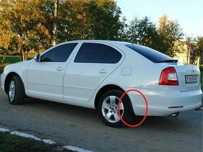 Лот: 8864773. Фото: 1. Брызговик задний левый Шкода Октавия... Кузов
