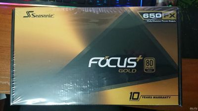 Лот: 13448719. Фото: 1. Seasonic Focus Plus GOLD 650W... Корпуса, блоки питания