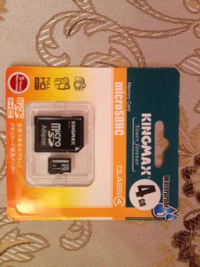 Лот: 8118246. Фото: 1. microSD 4 gb. Карты памяти