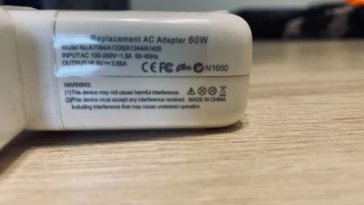Лот: 17488466. Фото: 1. Зарядка MacBook MagSafe 2. Корпуса, блоки питания