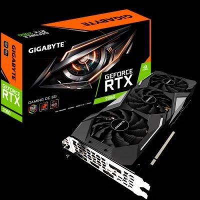 Лот: 17393487. Фото: 1. Видеокарта RTX 2060 gigabyte 6GB... Видеокарты