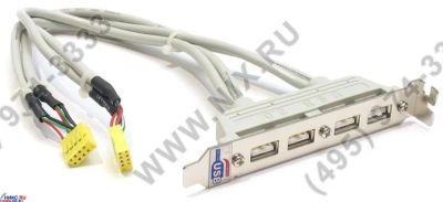 Лот: 3124251. Фото: 1. Выносная планка GigaByte. 4 Ports... Платы расширения, контроллеры, доп. порты