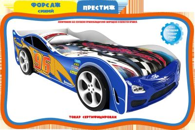 Лот: 5993489. Фото: 1. Кровать-машинка /машина/ с ортопедическим... Комплекты детской мебели