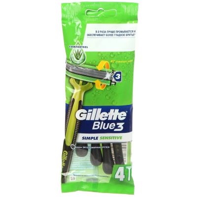 Лот: 25083787. Фото: 1. Станок для бритья Gillette, Blue3... Бритвенные станки и лезвия