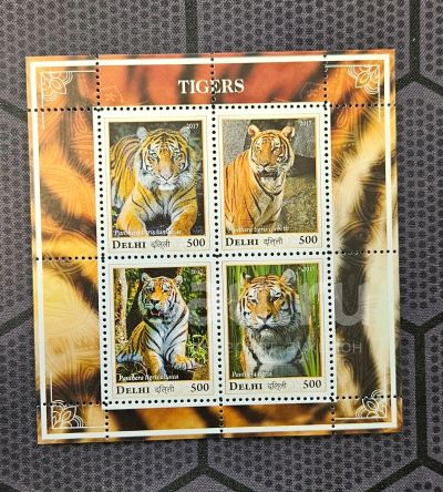 Лот: 23522524. Фото: 1. Марки: Дэли. 2017. Тигры (2ПБ... Марки