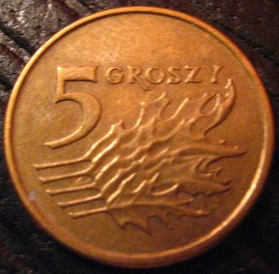 Лот: 9877284. Фото: 1. Польша 5 грошей 2002 (531). Европа