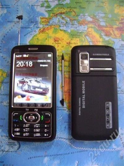 Лот: 466357. Фото: 1. Nokia A968 (C1000+) 2 SIM, цветное... Кнопочные мобильные телефоны