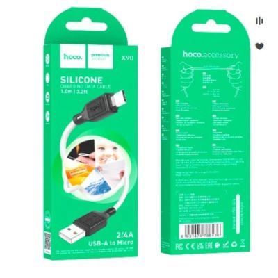 Лот: 22144451. Фото: 1. Кабель HOCO X90 MICRO-USB 1m Silicone... Дата-кабели, переходники