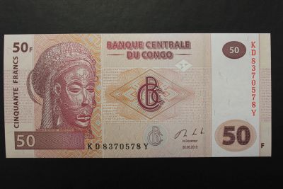 Лот: 13024579. Фото: 1. (74) Конго 50 франков 2013, UNC... Африка