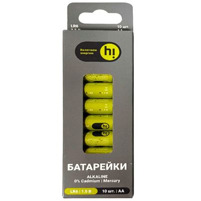 Лот: 24913889. Фото: 1. Батарейки Hi B210 АА (LR6), 10... Батарейки, аккумуляторы, элементы питания