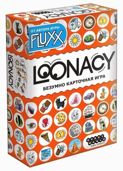 Лот: 12719989. Фото: 1. Hobby World: Loonacy. Настольные игры, карты