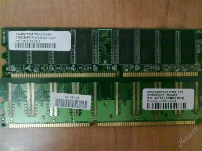 Лот: 1475393. Фото: 1. Samsung DDR 256mb ~333MHZ + a-data... Оперативная память