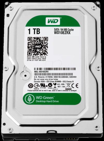 Лот: 8650220. Фото: 1. 1 ТБ Жесткий диск WD Caviar Green... Жёсткие диски (HDD)
