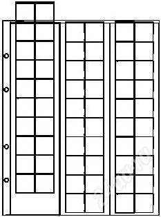 Лот: 45030. Фото: 1. Лист для монет на 60 ячеек (скользящий... Аксессуары, литература