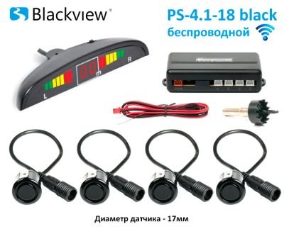 Лот: 8588024. Фото: 1. Blackview PS-4.1-18 Wireless BLACK... Видеорегистраторы,  радар-детекторы, системы парковки