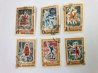 Лот: 23315389. Фото: 1. Туризм. Полная серия. Спорт. СССР... Марки