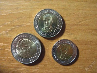 Лот: 1665308. Фото: 1. Эквадор. Набор монет биметалл... Америка