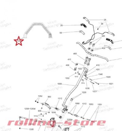 Лот: 11976124. Фото: 1. Горная стропа на руль OEM Ski-Doo... Запчасти