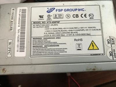 Лот: 20684555. Фото: 1. Блок питания FSP ATX-450PNF. Корпуса, блоки питания