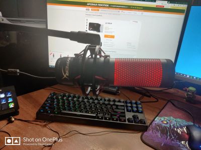 Лот: 17280948. Фото: 1. микрофон HyperX QuadCast. Студийные микрофоны, радиомикрофоны и радиосистемы