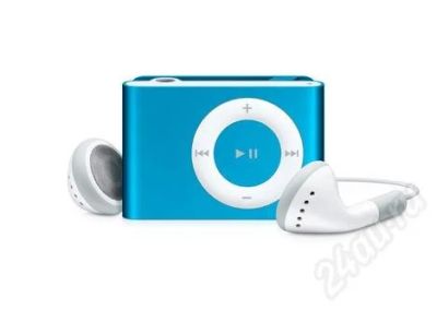 Лот: 214756. Фото: 1. MP3 ipod shuffle 1gb голубой(копия... Плееры