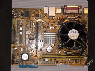 Лот: 1605497. Фото: 1. Asus P5S-MX SE Socket 775 с кулером... Материнские платы