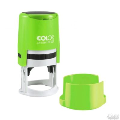Лот: 13989295. Фото: 1. Colop printer R40 (d 42 мм, зелёный... Печати, штампы, оснастки
