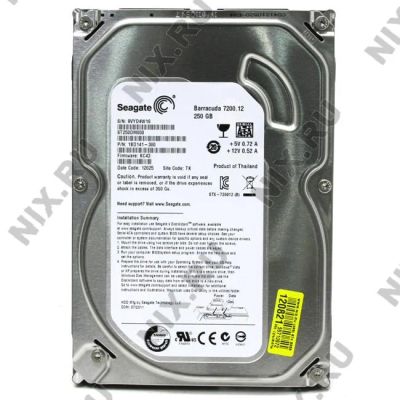 Лот: 3513110. Фото: 1. Винчестер 250 Гигов Seagate Barracuda... Жёсткие диски (HDD)